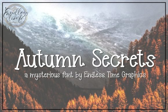 Autumn Secrets Font: Elegant Handwritten Style