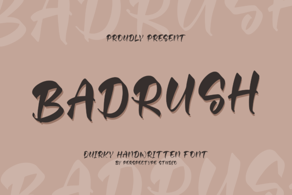 Badrush: A Playful Handwritten Font for Digital Branding
