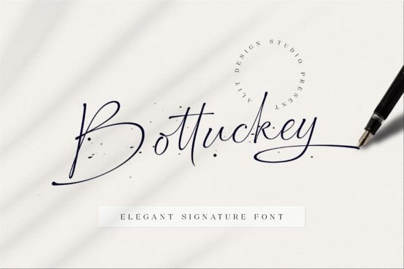 Bottuckey: A Delicate Script for Elegant Design