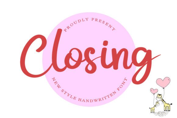 Closing Font: A Fresh, Elegant Script for Real Branding Work