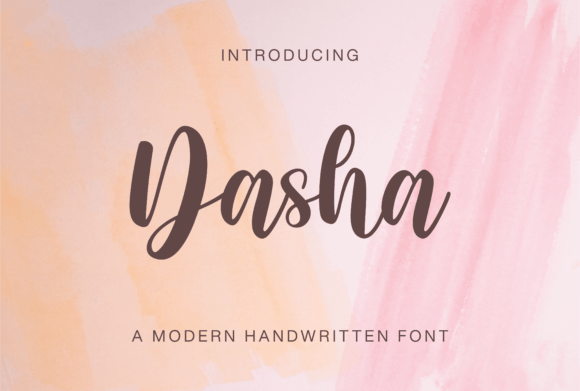 Dasha: A Chic Handwritten Font