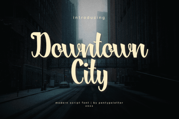Downtown City: A Bold Handwritten Font