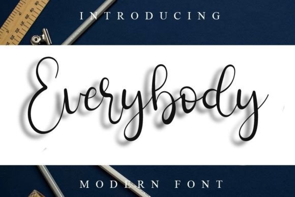 Everybody: A Handwritten Font for Editorial Design