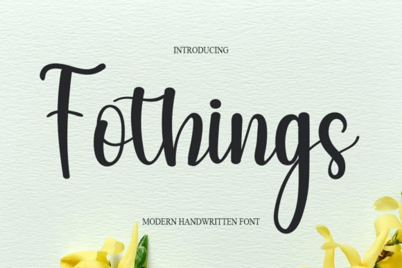 Fothings: A Modern Handwritten Font