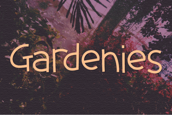 Gardenies: A Fun Font for Business Branding