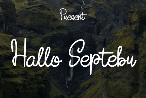 Hallo Septebr: A Script Typeface for Elegant Design