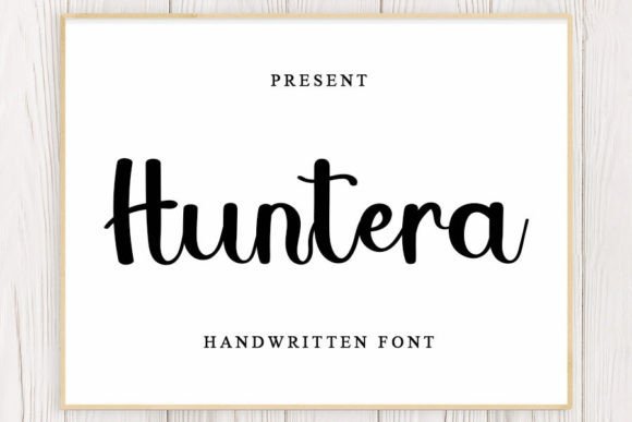 Handwritten Font Huntera