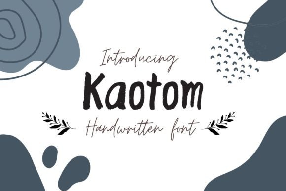 Kaotom: Handwritten Font for Creative Projects