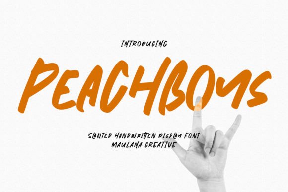 Peachboys: A Bold Font for Business Branding