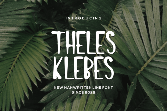 Thelesklebes: A Handwritten Font for Creative Marketing