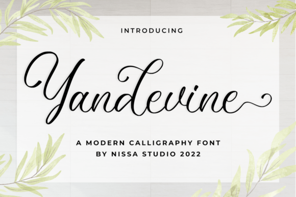 Yandevine: A Refined Script Font