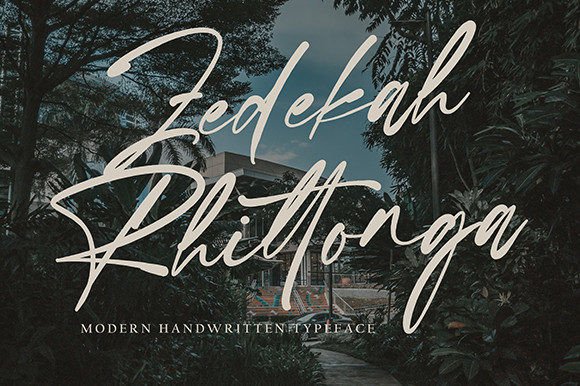 Zadekah Rhittonga: A Stylish Script Font